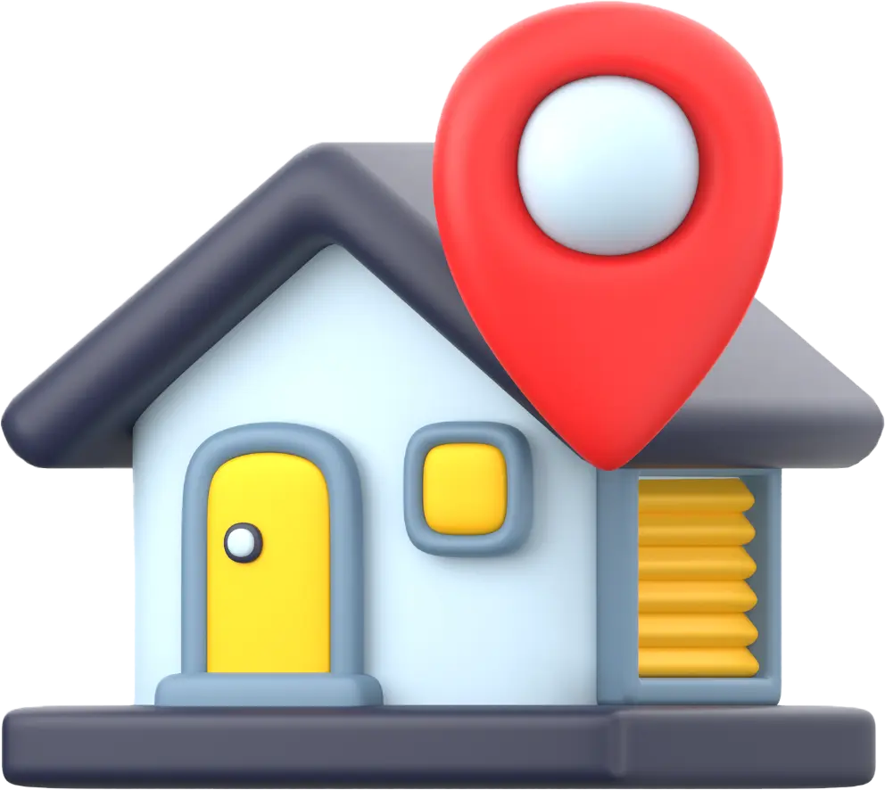 Picto maison avec position - Plateforme de mise en relation psychologues patients